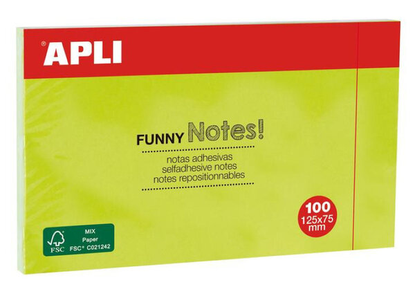 Notes 125X75 Vert Vif