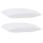 Duvet avec coussins Argyle 3 Pièces Blanc 240 x 260 cm Microfibre