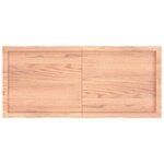 vidaXL Dessus de table bois massif traité bordure assortie