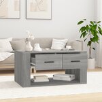 vidaXL Table basse Sonoma gris 80x50x40 cm Bois d'ingénierie
