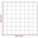 vidaXL Duvet d'hiver Doré 200 x 200 cm Satin et Microfibre