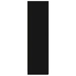 vidaXL Garde-robe Noir 80x52x180 cm Bois d’ingénierie