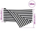 vidaXL Filet brise-vue anthracite et blanc 2x10 m PEHD 150 g/m²