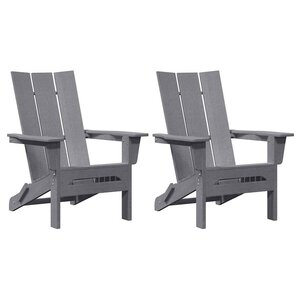 vidaXL Chaise de jardin 2 pc Gris clair Polyéthylène