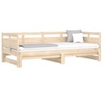 vidaXL Lit coulissant sans matelas bois de pin massif 2x(90x190) cm