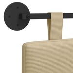 vidaXL Tête de lit suspendue Tissu en velours côtelé