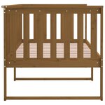 vidaXL Lit de jour Marron miel 100x200 cm Bois de pin massif