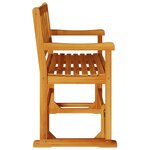 vidaXL Banc basculant de jardin 2 places 110x59x97 cm Bois massif Acacia