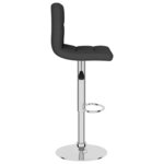 vidaXL Tabouret de bar Noir Tissu