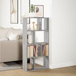 vidaXL Bibliothèque sonoma gris 60x20x120 cm bois d'ingénierie