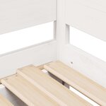 vidaXL Lit de jour avec gigogne et tiroirs sans matelas blanc 80x200cm