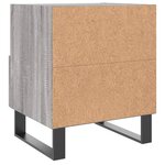 vidaXL Table de chevet sonoma gris 40x35x47 5 cm bois d’ingénierie