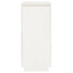 vidaXL Armoire à chaussures Blanc 35x35x80 cm Bois de pin massif