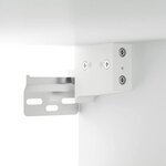 vidaXL Armoire de miroir avec LED Blanc 91x15x76 5 cm