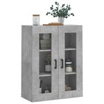 vidaXL Armoire murale gris béton 69 5x34x90 cm