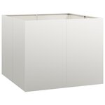 vidaXL Jardinière 100x100x80 cm acier inoxydable