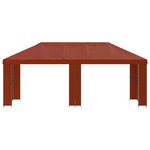 vidaXL Abri de jardin 6 x 3 m Terre cuite Polyester et Acier 190