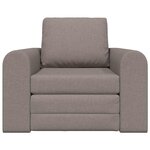 vidaXL Canapé-Lit Taupe 98 x 71 x 83 cm tissu