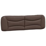 vidaXL Cadre de lit avec LED sans matelas marron 180x200 cm
