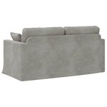 vidaXL Canapé Gris clair 158 x 78 x 80 cm Velours