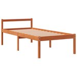 vidaXL Lit pour personne âgée cire marron 90x200 cm bois de pin massif