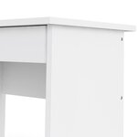 STUDENT Bureau 5 tiroirs - Décor blanc - L 109,3 x P 48,5 x H 75,6 cm