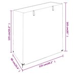 vidaXL Housses de balancelle 2 Pièces 8 œillets 125x90x135/165 cm PE