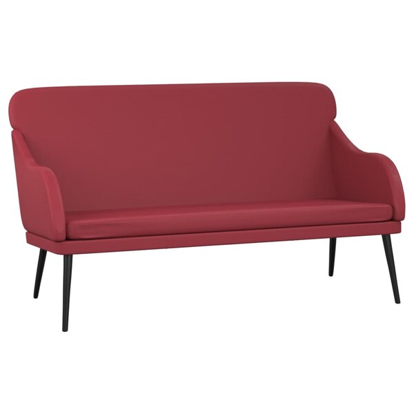 Banc banquette rouge bordeau x 110 x 76 x 80 cm synthétique 02_0010707