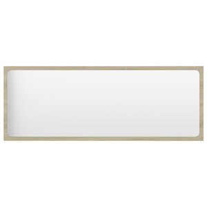 vidaXL Miroir de salle de bain Chêne sonoma 100x1 5x37 cm Aggloméré
