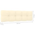 vidaXL Salon de jardin 3 Pièces avec coussins bois de pin imprégné