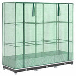 vidaXL Jardinière surélevée avec housse aspect rotin 120x40x123 cm