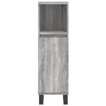 vidaXL Armoire salle de bain sonoma gris 30x30x100 cm