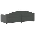 vidaXL Lit de repos sans matelas gris foncé 80x200 cm tissu