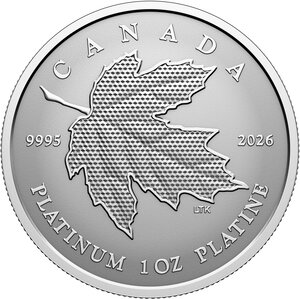 Pièce de monnaie en Platine 300 g 31.16 Millésime 2026 MAPLE LEAF FOREVER
