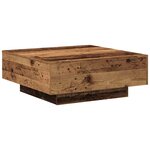 vidaXL Table basse Bois ancien 80 x 80 x 31 cm Bois d'ingénierie