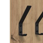 vidaXL Porte-manteau mural chêne artisanal 20 x 1.5 x 100 cm