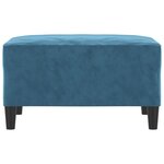 vidaXL Repose-pied Bleu 70x55x41 cm Velours