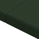 vidaXL Canapé-lit pliable 100 x 67 x 45 cm Vert foncé