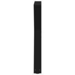 vidaXL Pieds de table à manger 2 pièces Noir 80 x (72-73 3) cm Acier