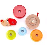 Hape E0448 - Puppy arc-en-ciel à empiler