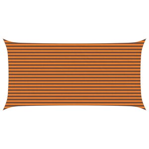 vidaXL Voile d'ombre Orange et marron 6 x 3 m 100   polyester Oxford