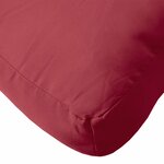 vidaXL Coussin de palette rouge bordeaux 60x60x12 cm tissu