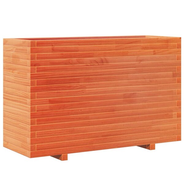 vidaXL Jardinière cire marron 110x40x72 5 cm bois de pin massif