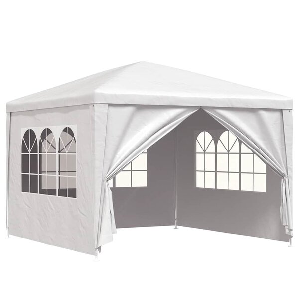vidaXL Tente de réception 3 x 3 m Blanc