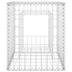 vidaXL Poteaux à panier de gabion 2 Pièces 50x50x60 cm Fer
