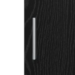 vidaXL Buffet Chêne Noir 30x42.5x185 cm Bois d'ingénierie