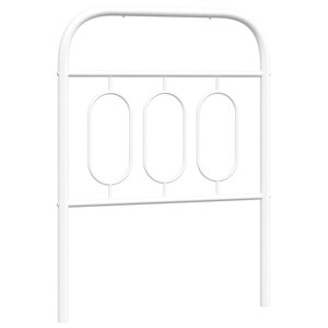 vidaXL Tête de lit métal blanc 75 cm