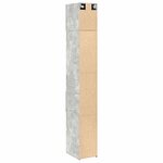 vidaXL Armoire de rangement mince gris béton 30x42 5x225 cm