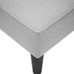 vidaXL Fauteuil long avec accoudoir droit gris nuage tissu