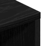 Meuble TV vidaXL Chêne Noir 150x30x44 5 cm Bois d'ingénierie